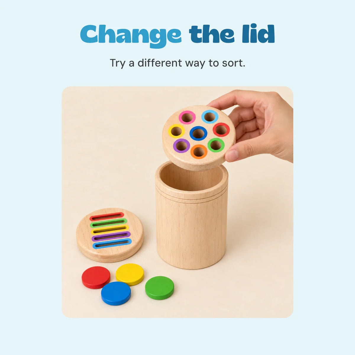 Gentle Grove Montessori Sorting Cylinder