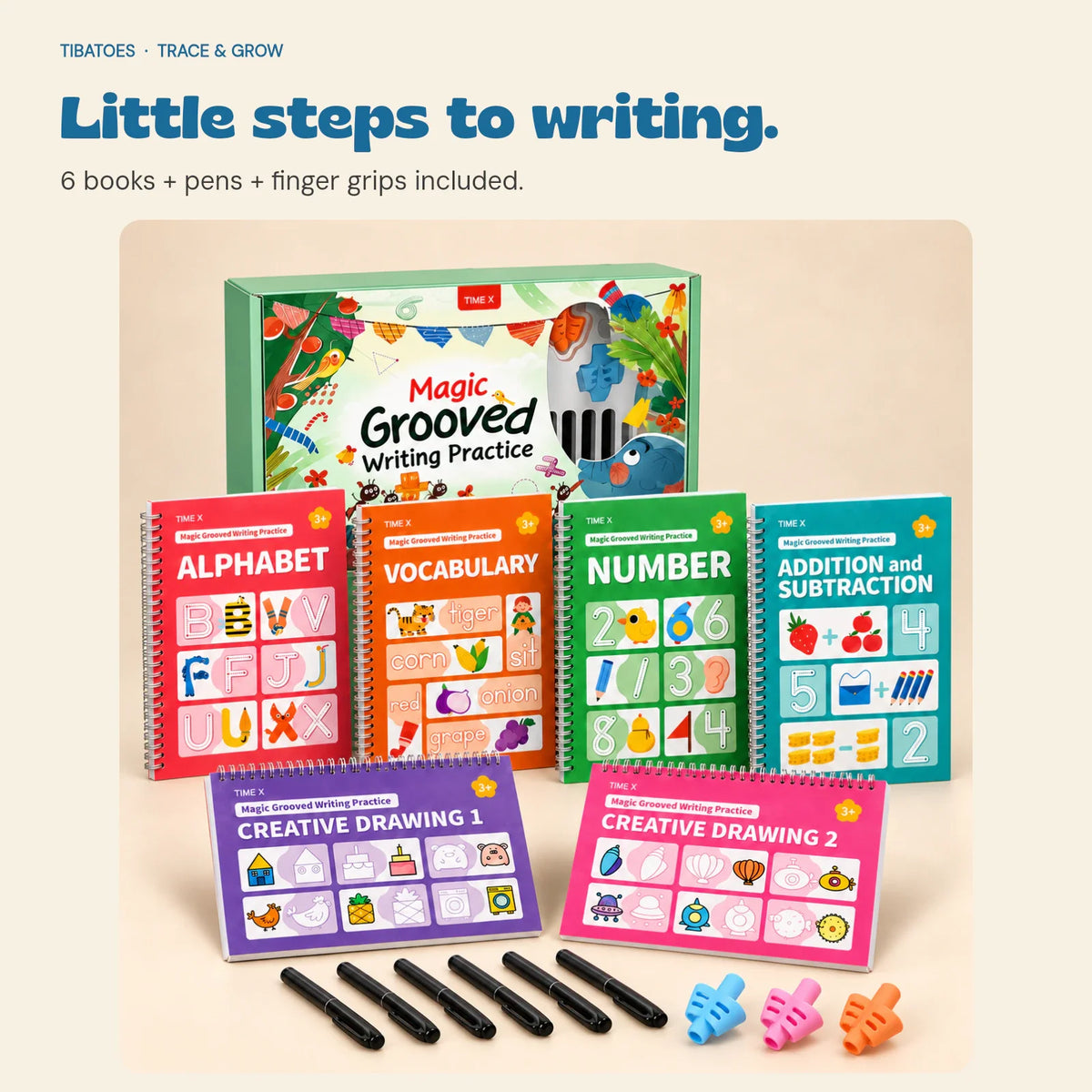 GentleGrow Reusable Writing Books, 1 Set