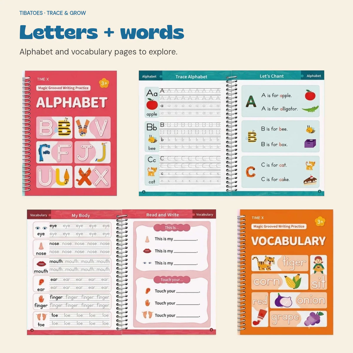GentleGrow Reusable Writing Books