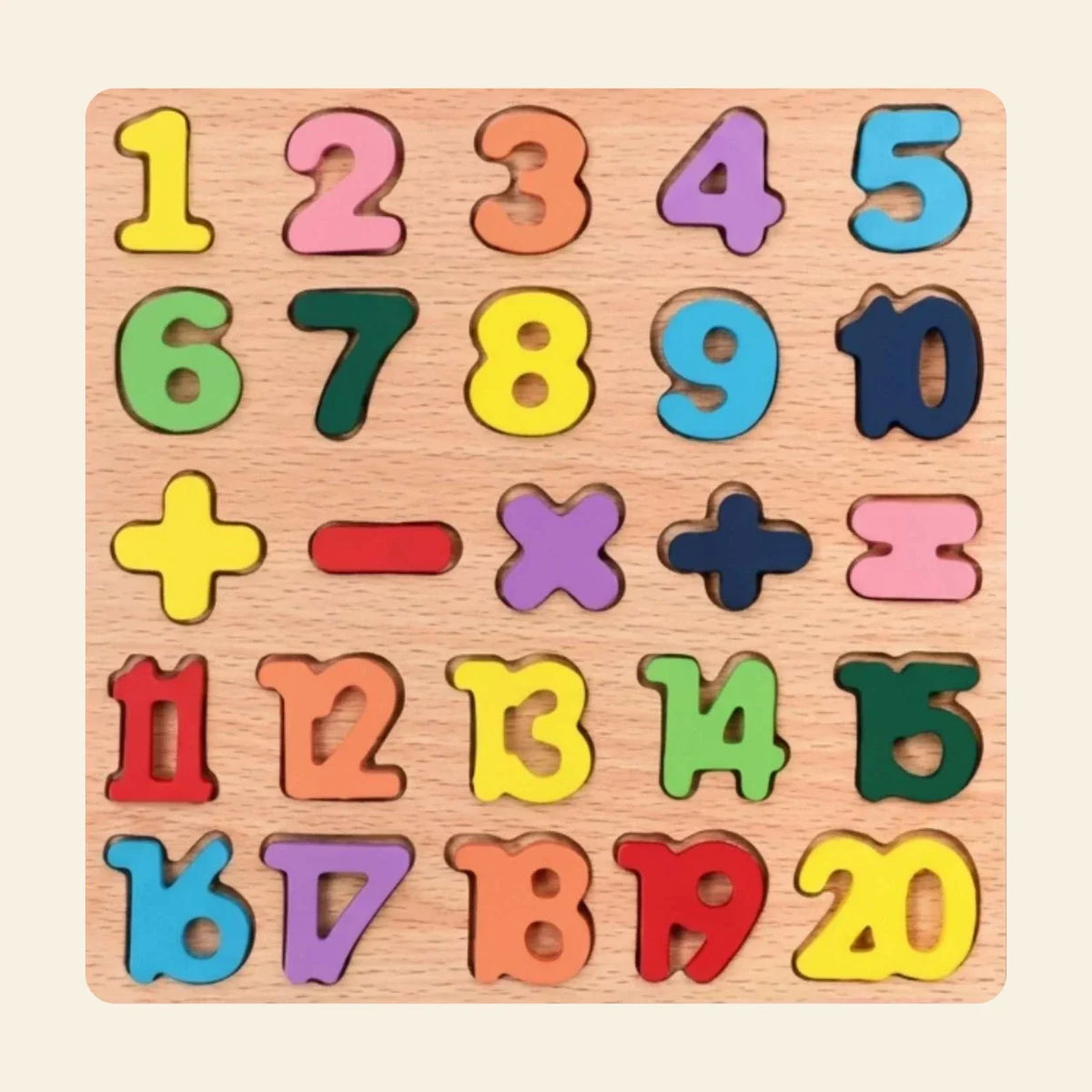 GentleMind Montessori Puzzle, Numbers