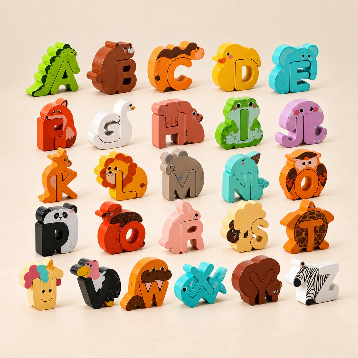 GentlePaws Animal Alphabet Puzzle Set
