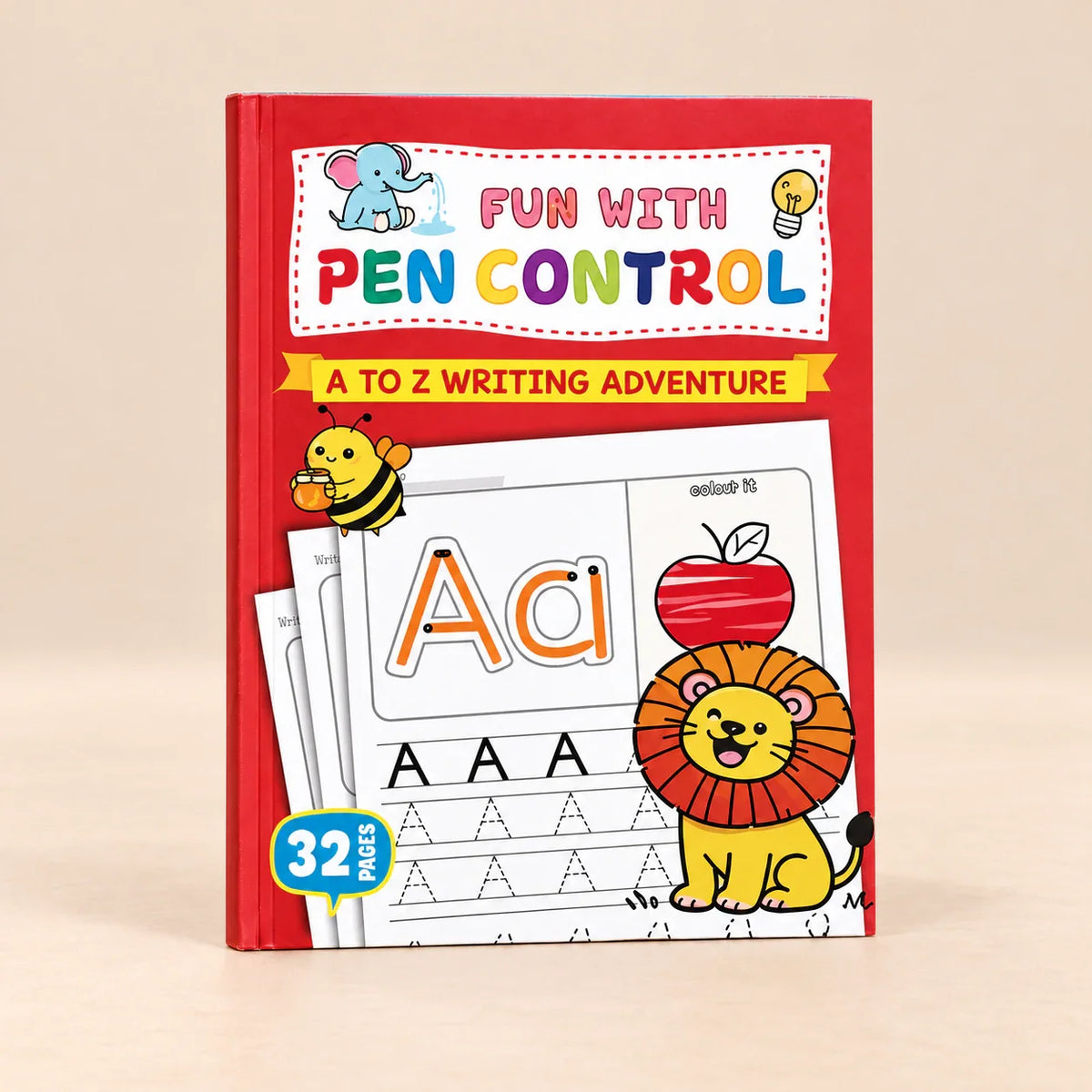 GentleSprout Tracing Workbook, 32-Page Alphabet Practice Book