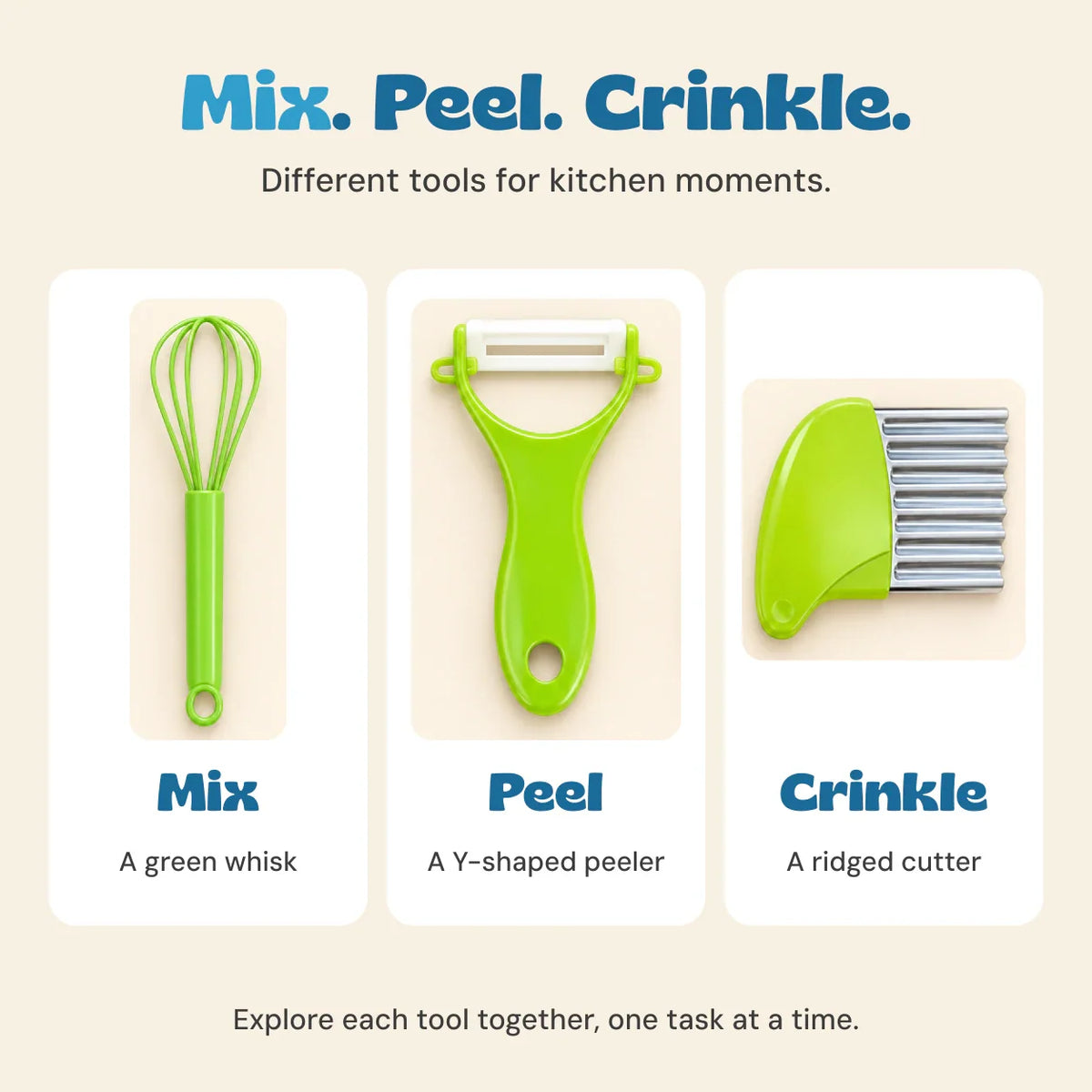 GentleWhisk Montessori Kitchen Prep Set