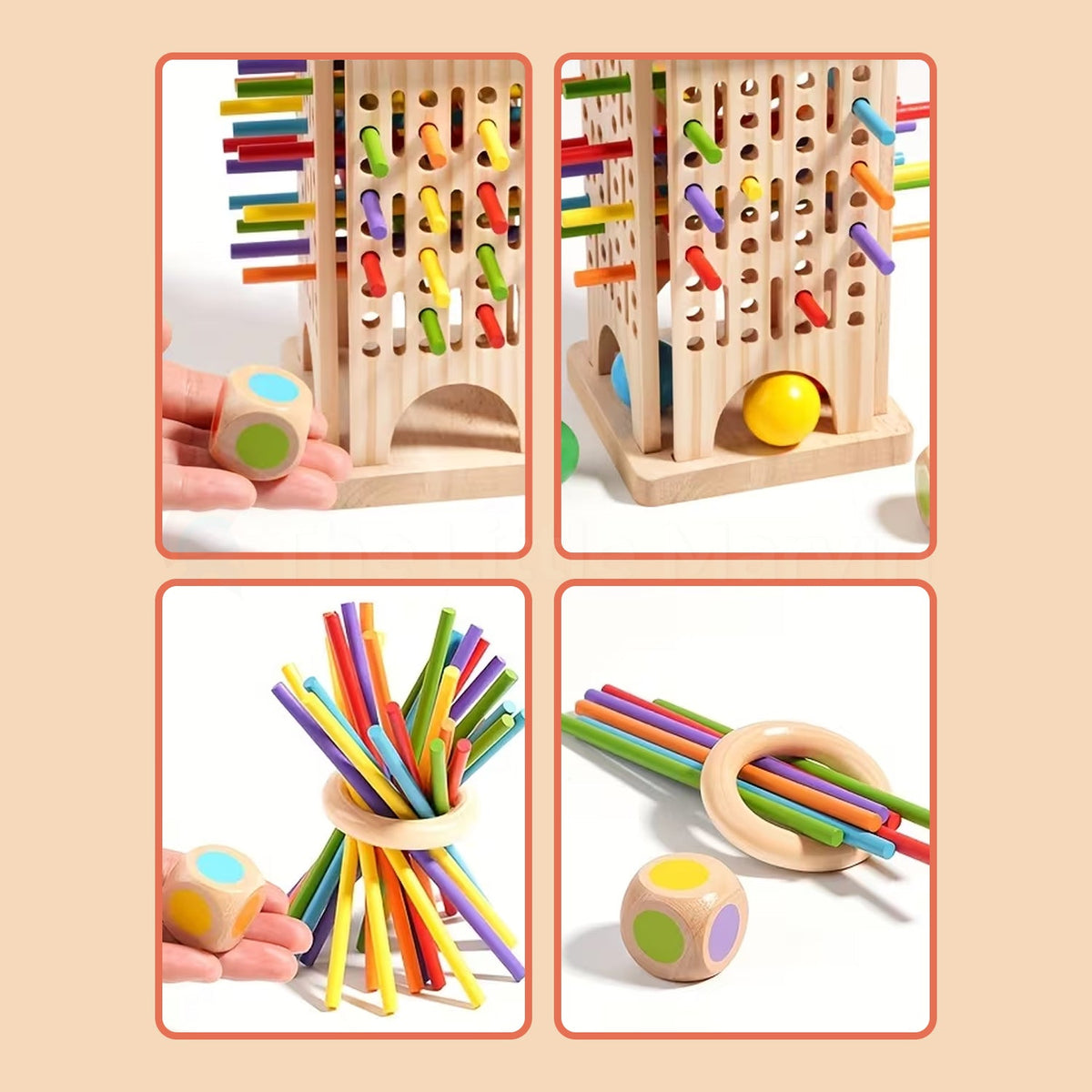 Baby Bisou Montessori Stick Tower Game