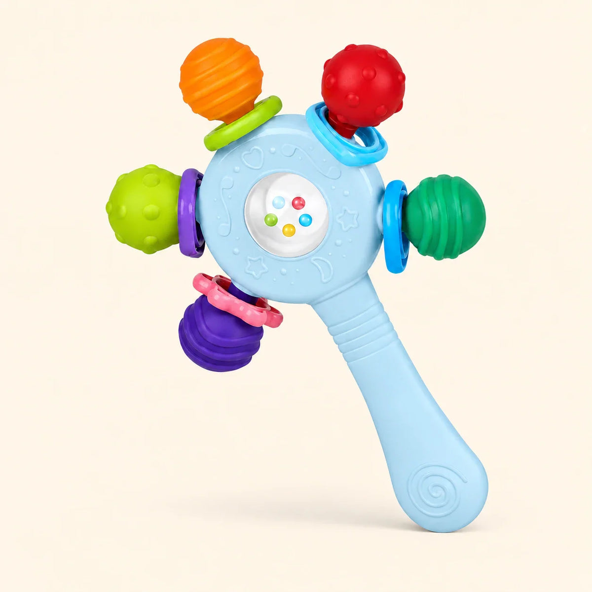 RainbowDream Teething Rattle, Sky Blue Rattle