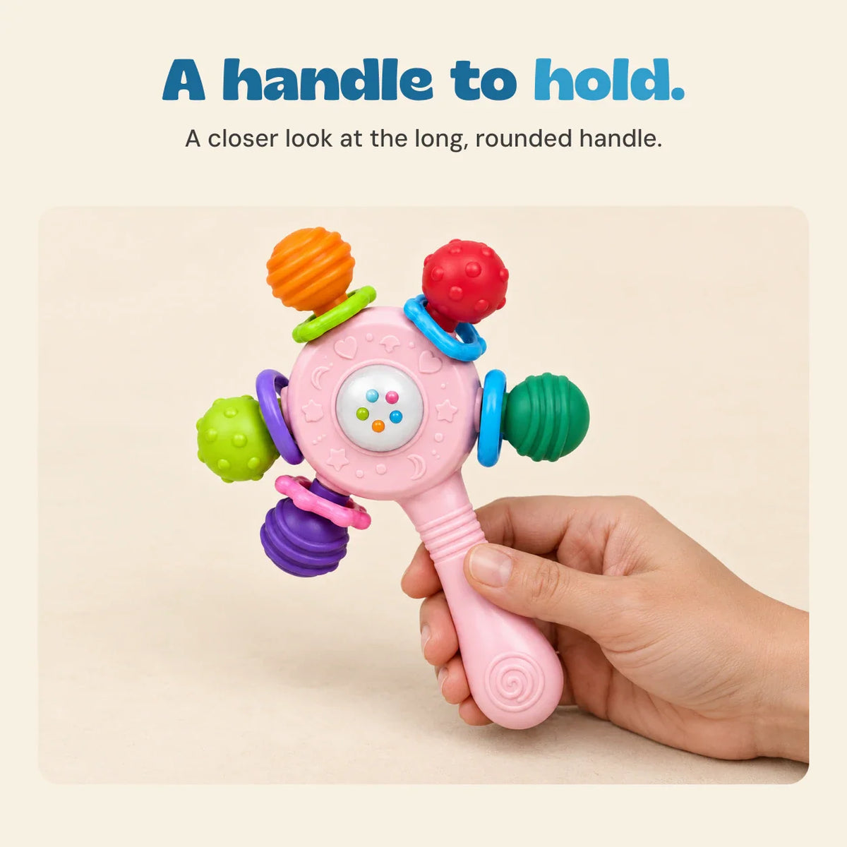 RainbowDream Teething Rattle