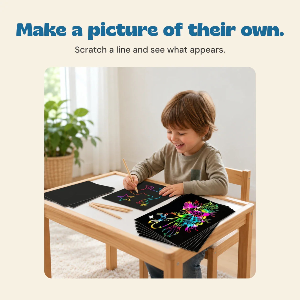 RainbowWhimsy Scratch Art Set