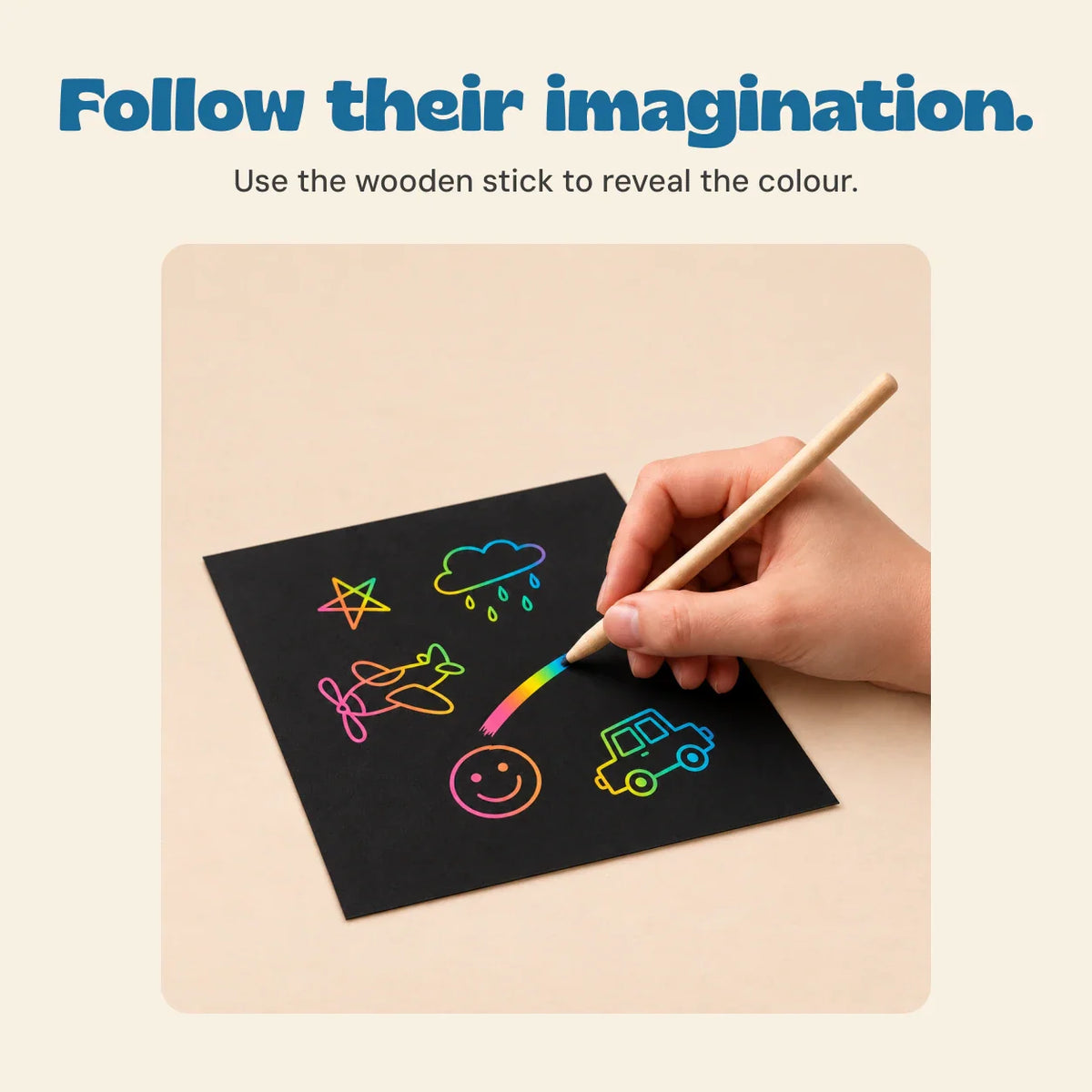 RainbowWhimsy Scratch Art Set