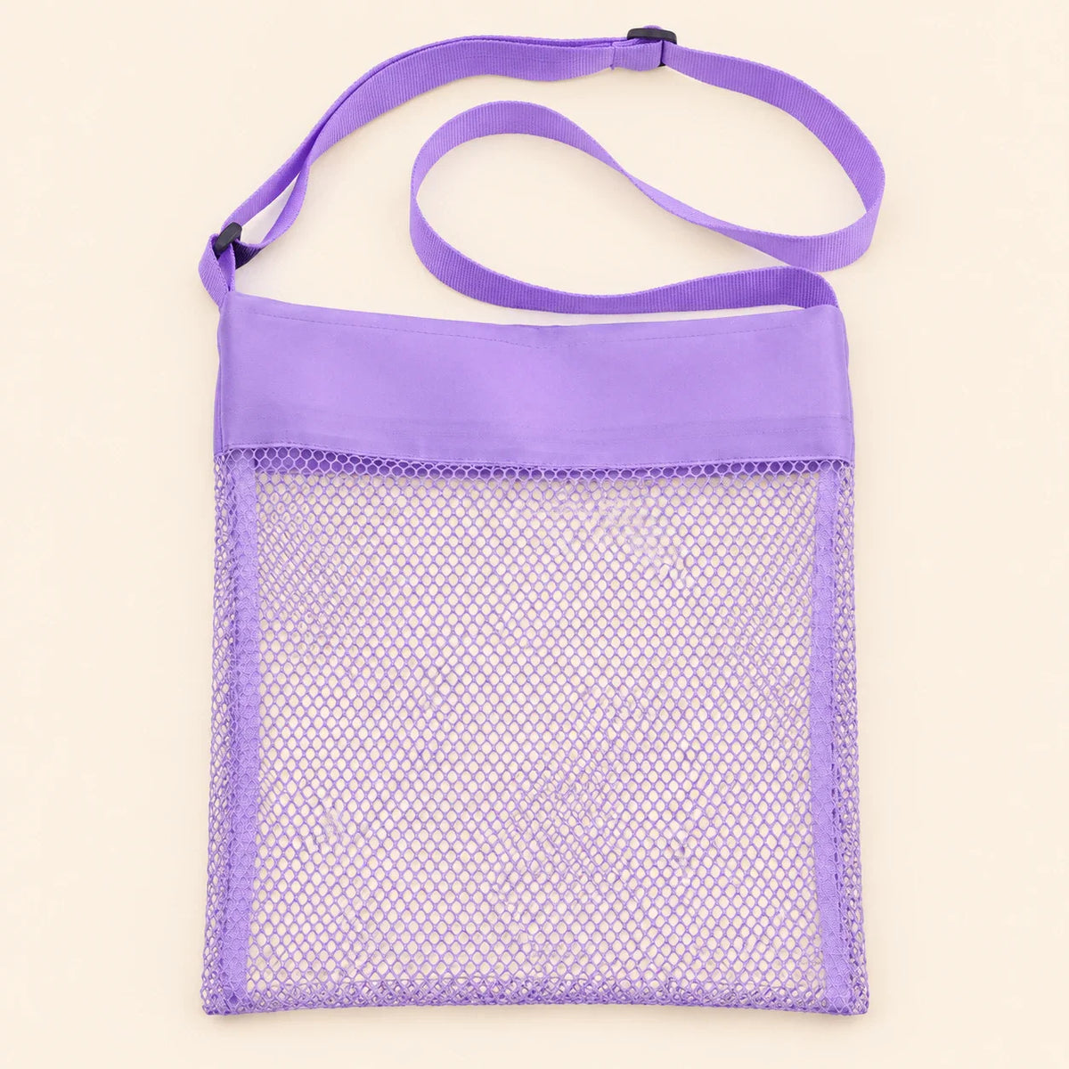 Seaside Breeze Kids Mesh Beach Bag, Purple Splash