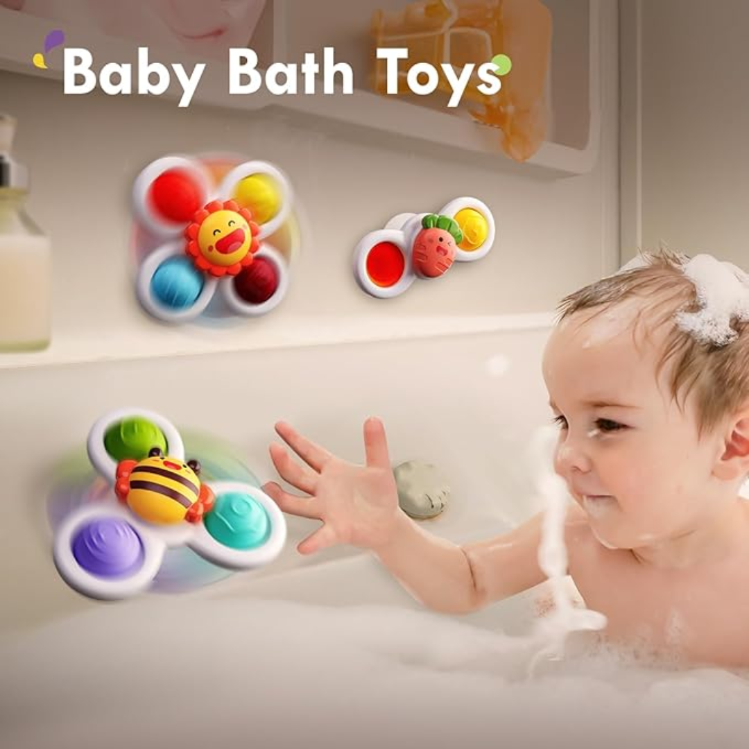 Baby Bisou Suction Fidget Spinner (3 Pack)