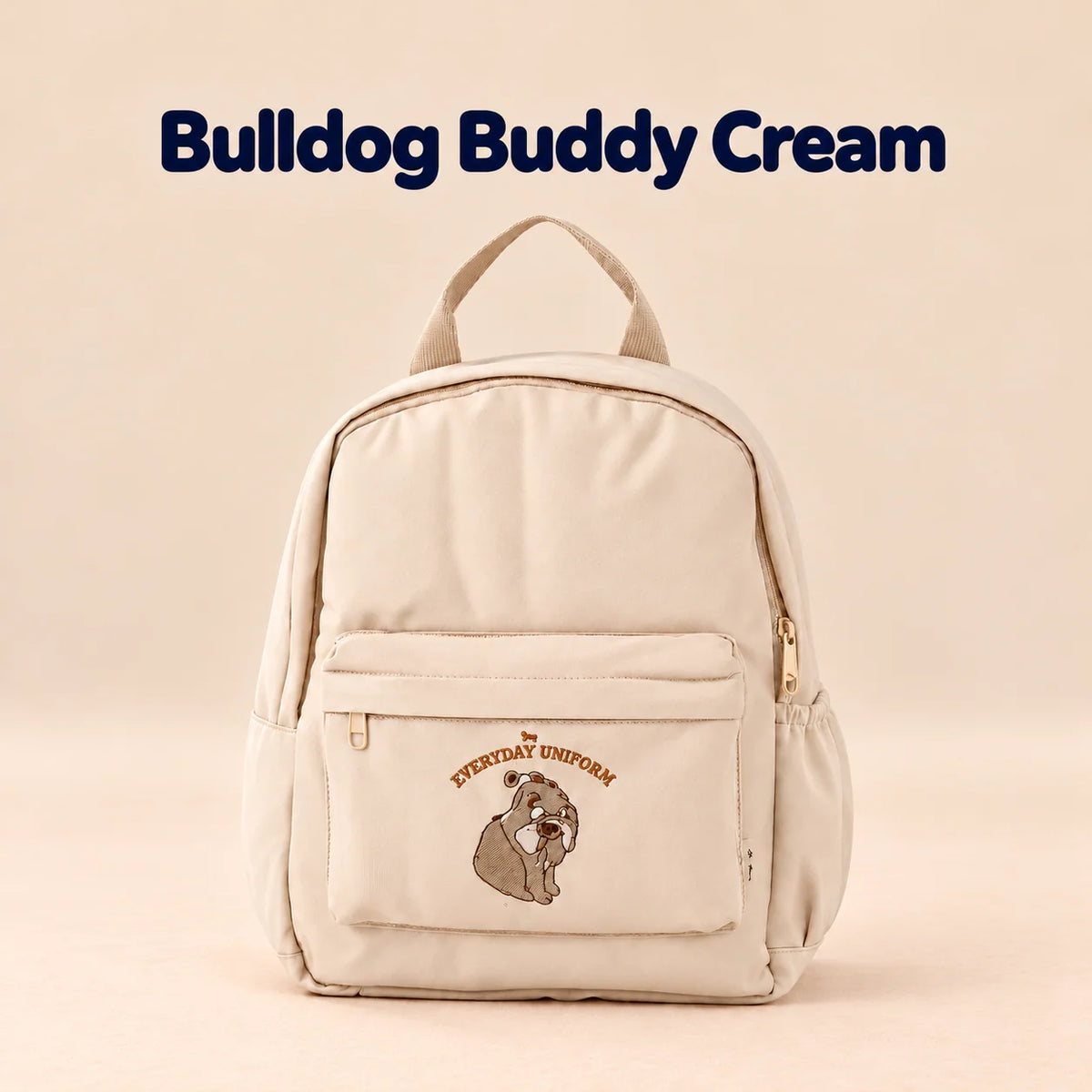 Wanderlust Explorer Large Backpack, Bulldog Buddy Cream