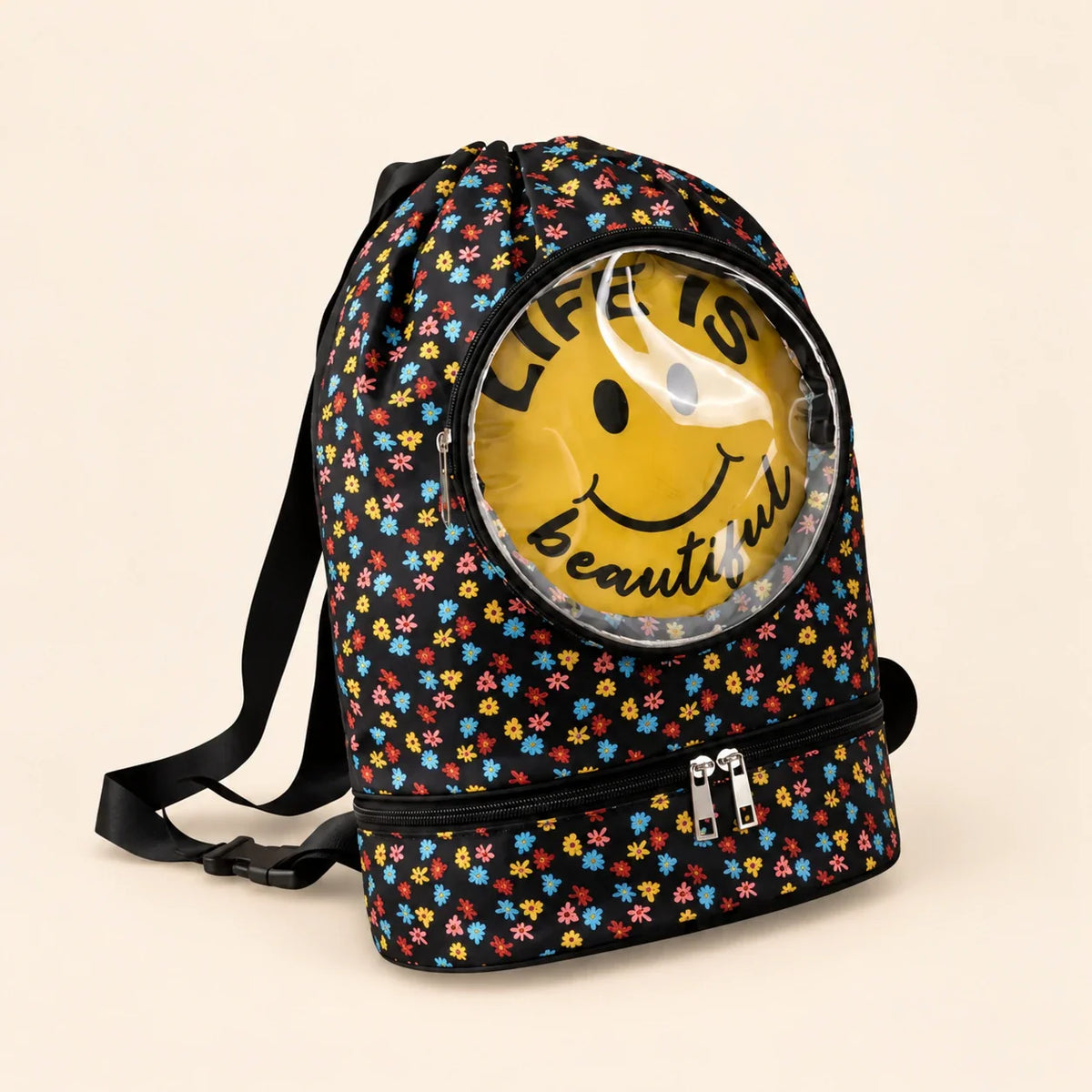 WanderLuxe Kids Travel Backpack, Yellow Honey Bee