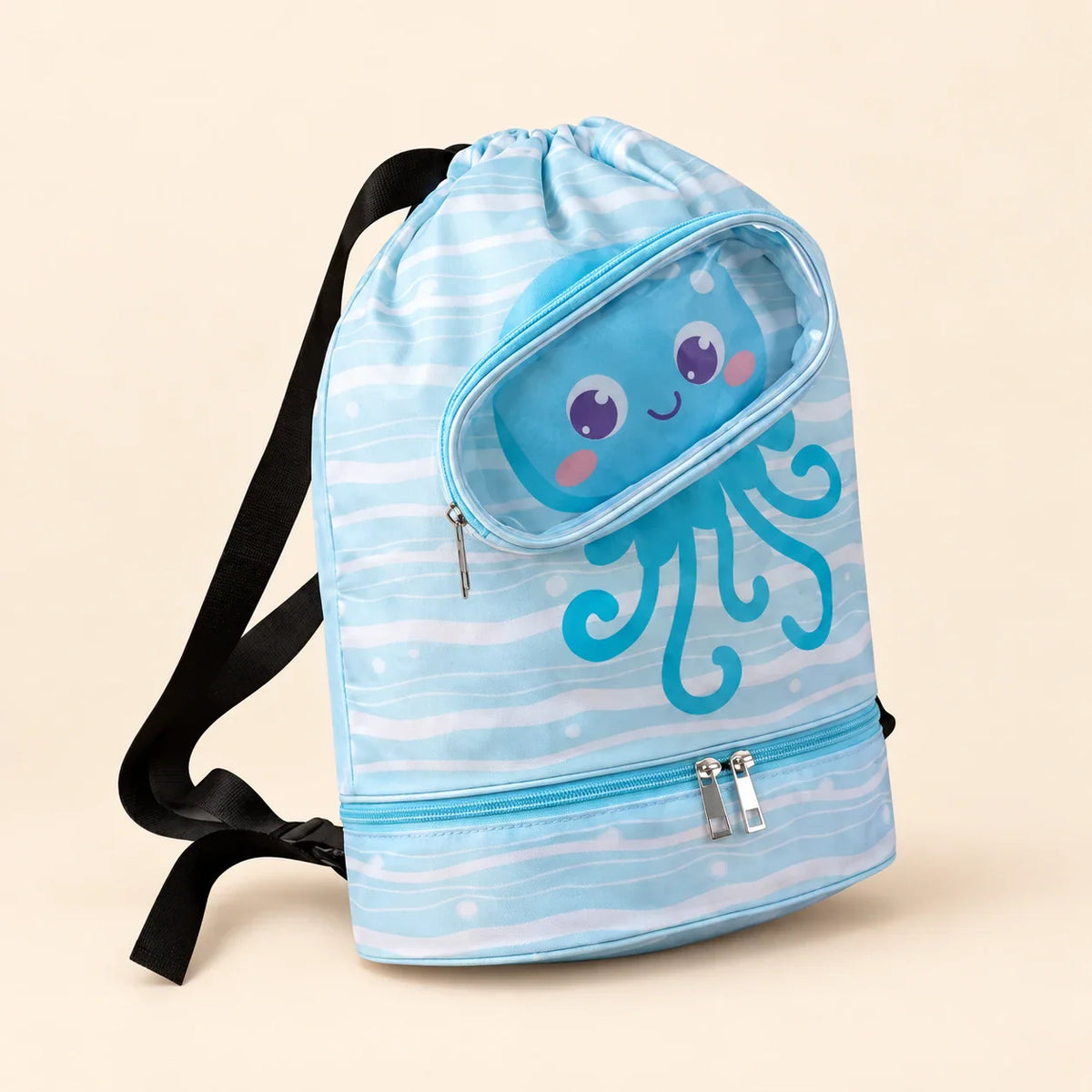 WanderLuxe Kids Travel Backpack, Ocean Octopus