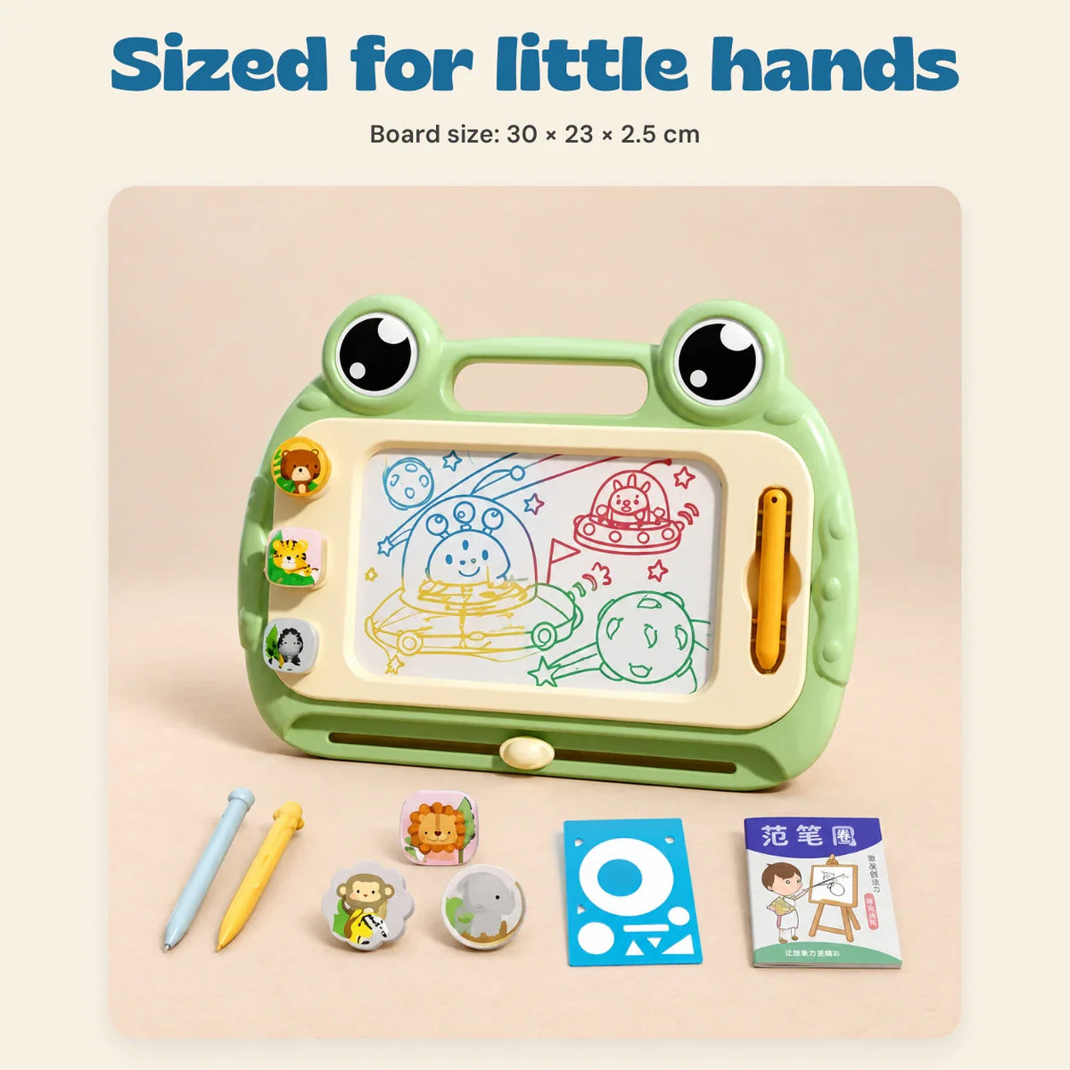 Whimsical Frog Magnetic Drawing Board