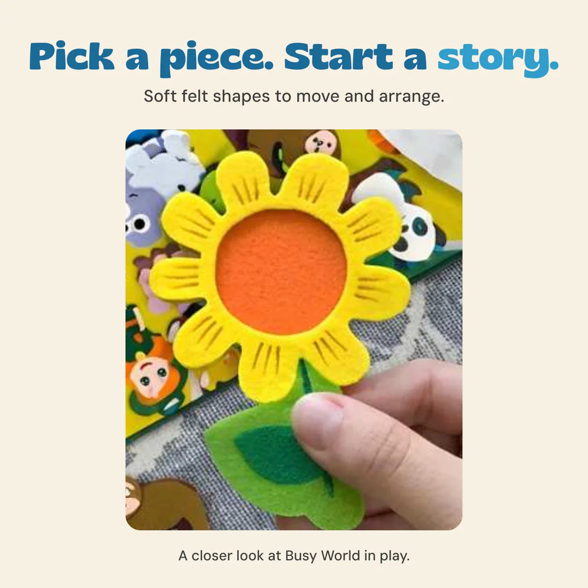 Whimsical Journey Felt Activity Board | Engaging Toddler Playtime