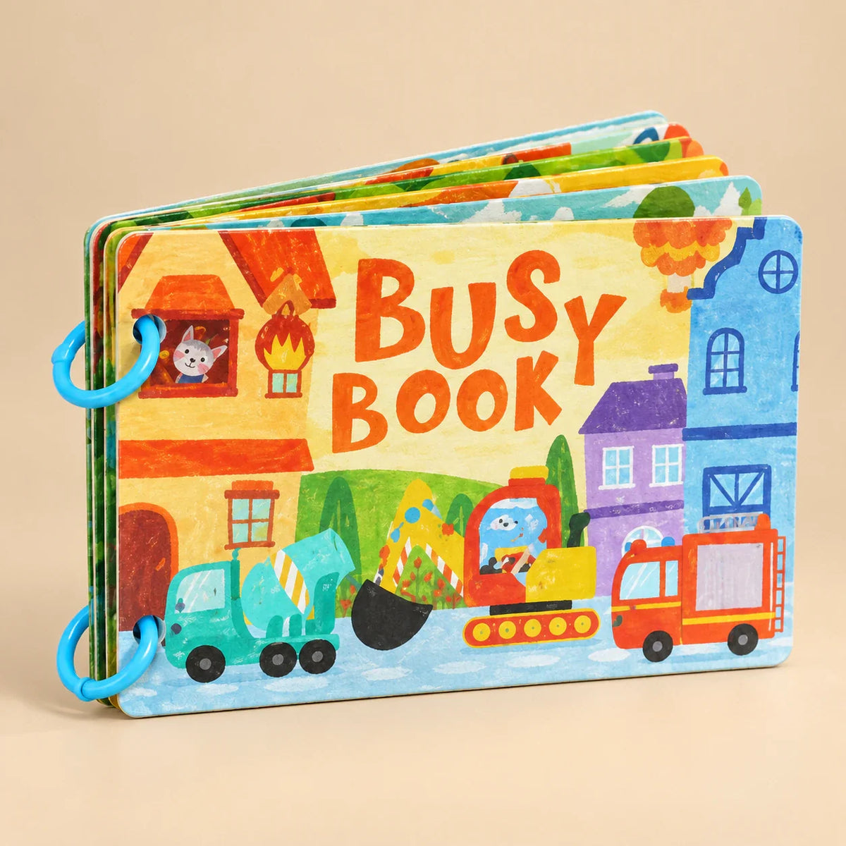 Whimsical Journey Montessori Busy Book, Burnt Orange