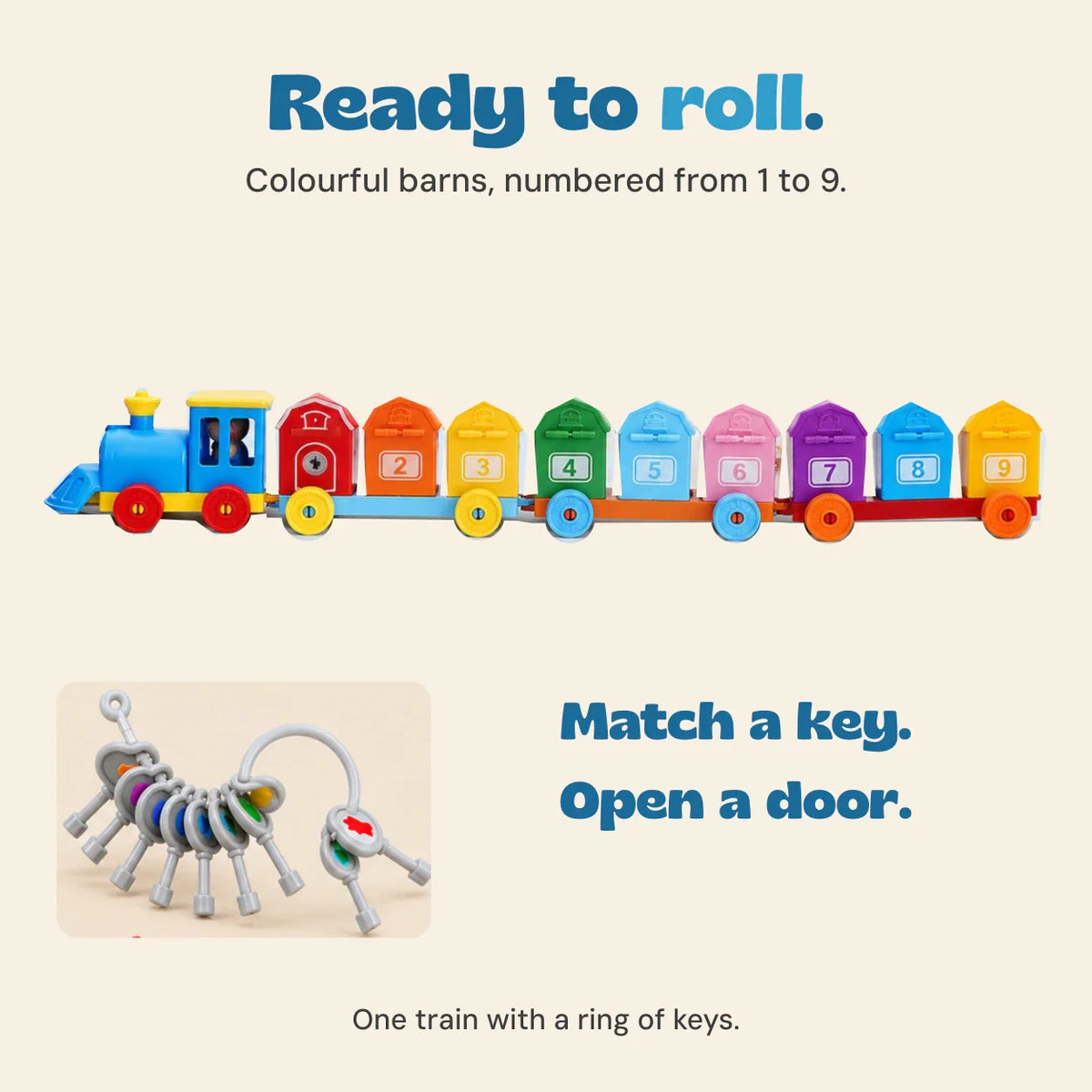 Whimsical Pals Animal Train Play Set