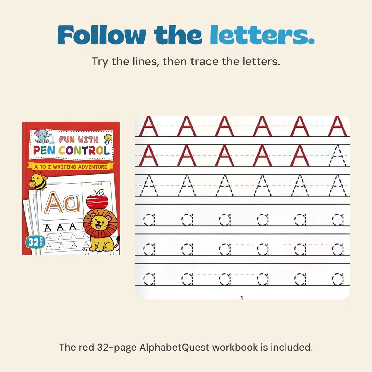 Whimsical Scribble Tracing Workbook Bundle