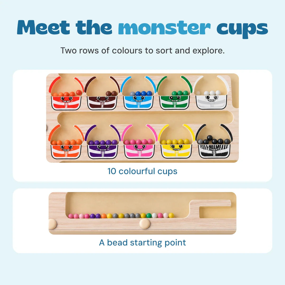 Whimsical Wonders Montessori Sorting Board