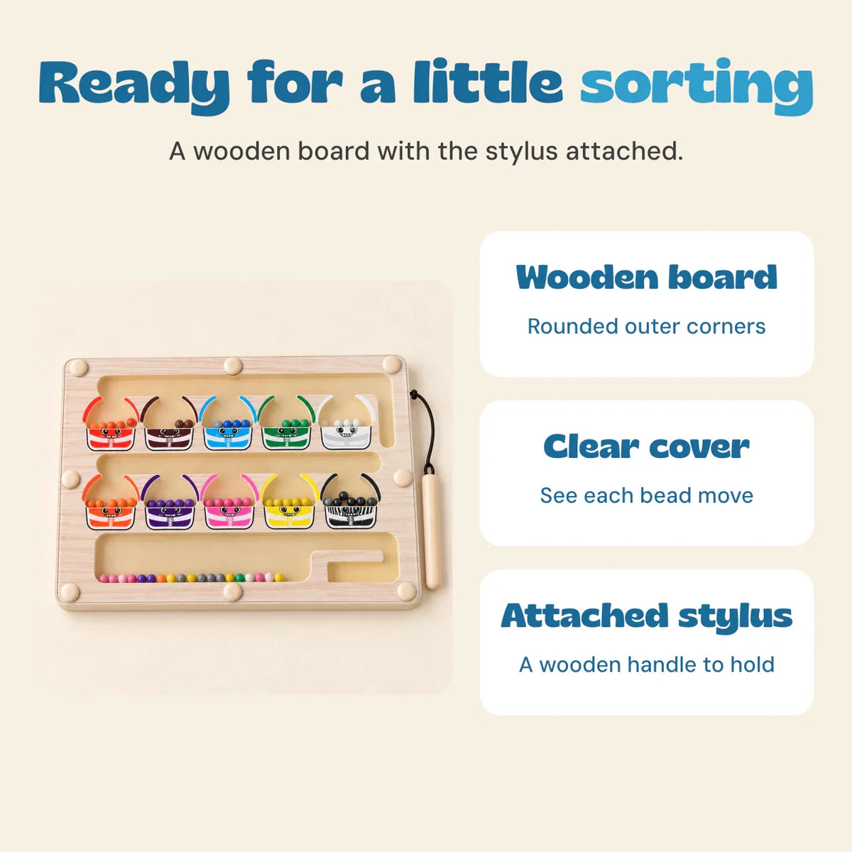 Whimsical Wonders Montessori Sorting Board