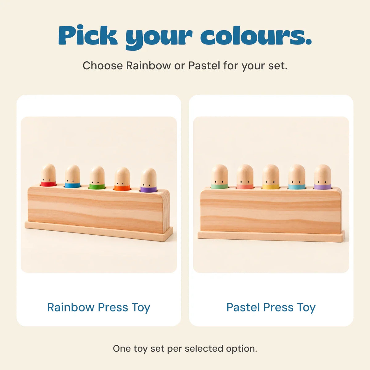 WhimsyWood Pop & Press Activity Toy