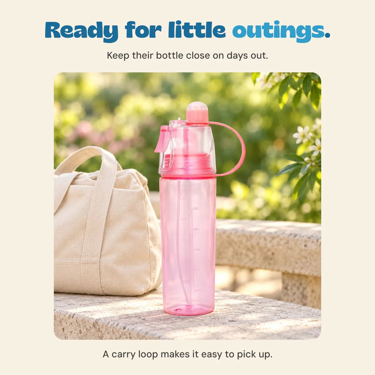 WhisperWalk MistSip Kids Water Bottle