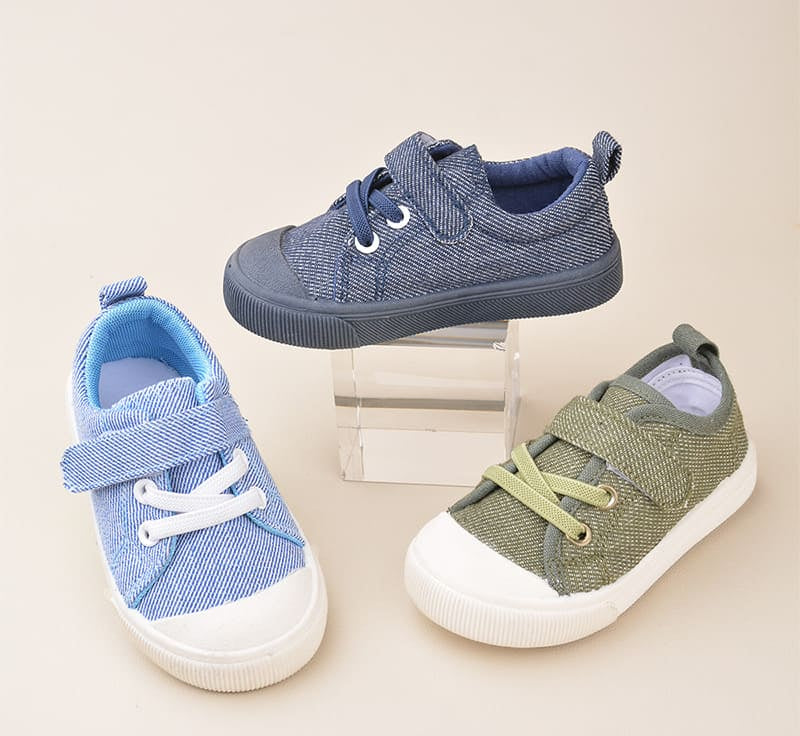 GentleStride Canvas Toddler Sneakers | Breathable Soft Sole Shoes