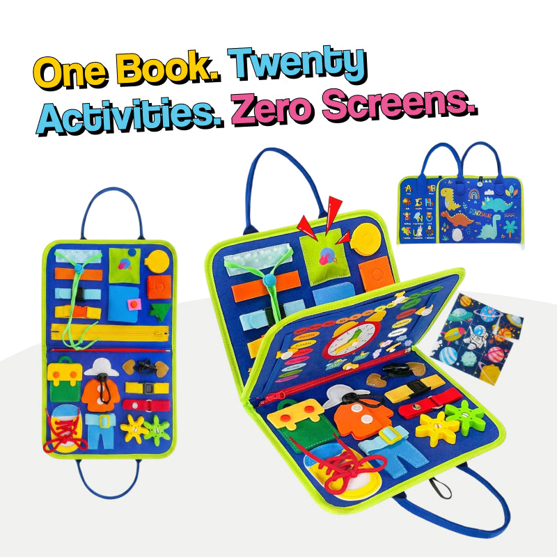 Soft Quiet Book with 20+ Activities for Toddlers