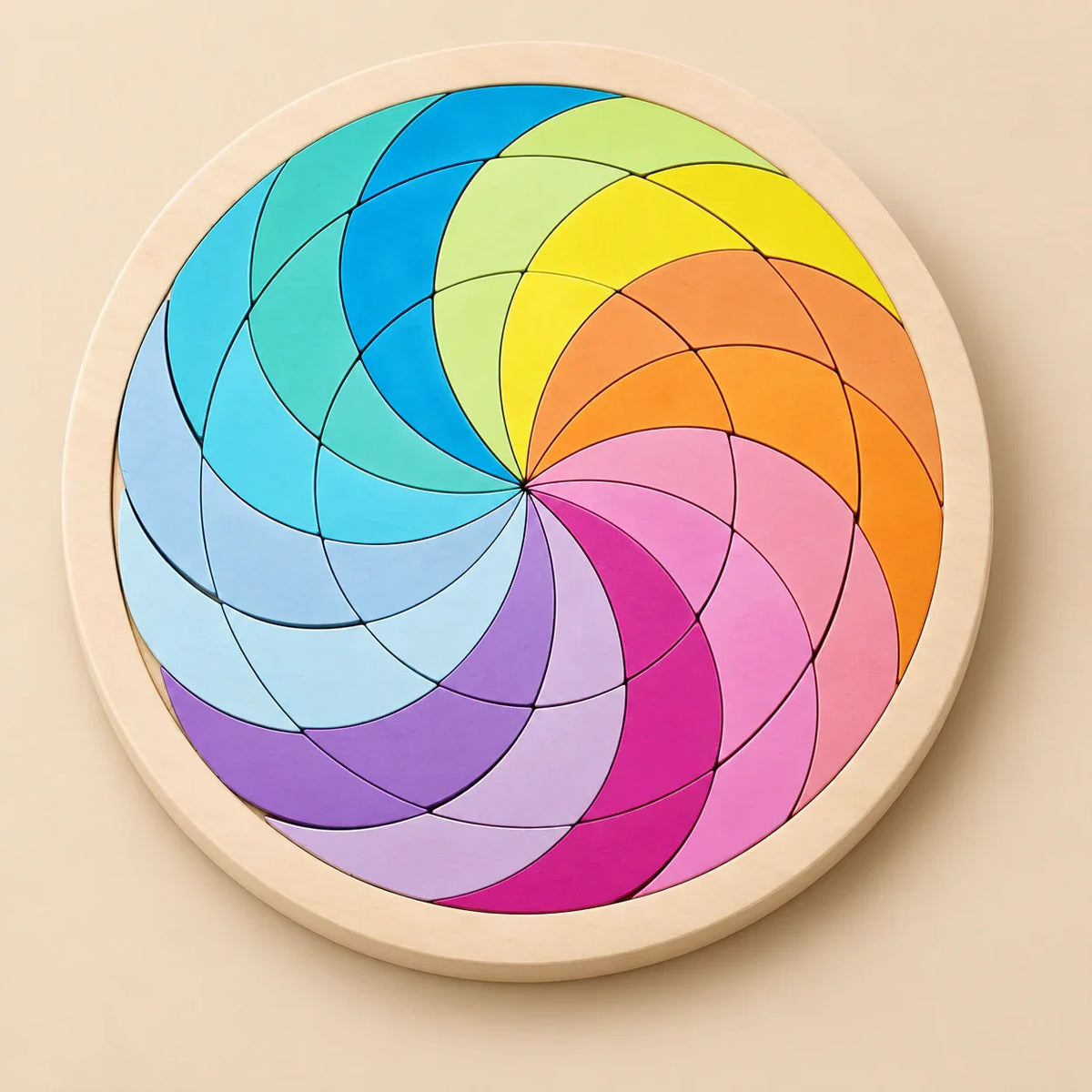 Rainbow Mandala Puzzle Blocks | Engaging Baby Activity Toy