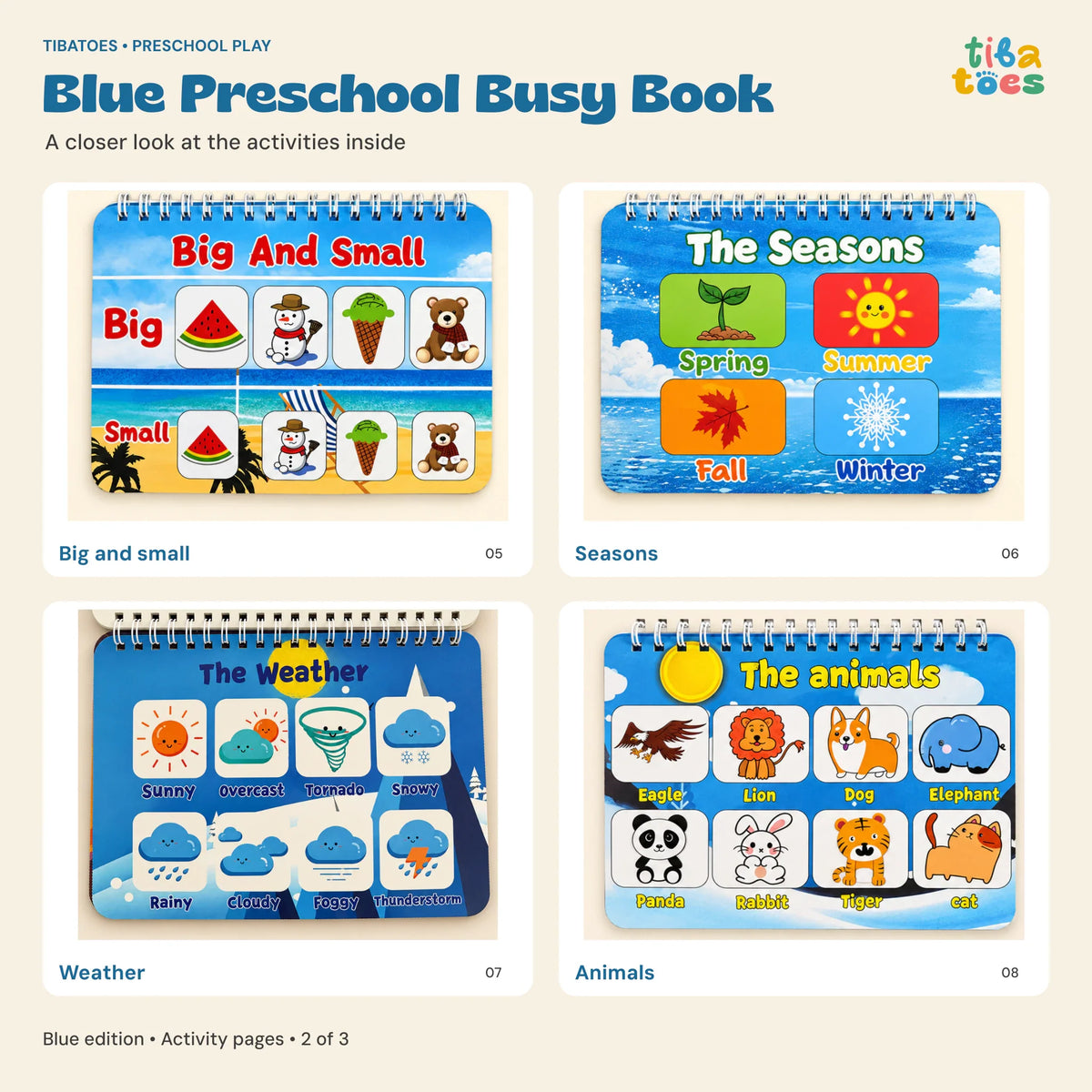 GentlePath Montessori Busy Book | Engaging Learning Activity for Toddlers