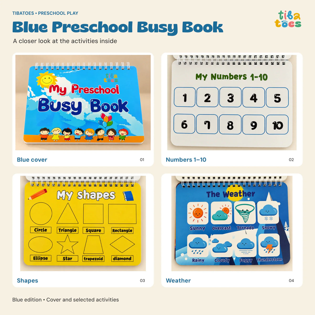 GentlePath Montessori Busy Book | Engaging Learning Activity for Toddlers
