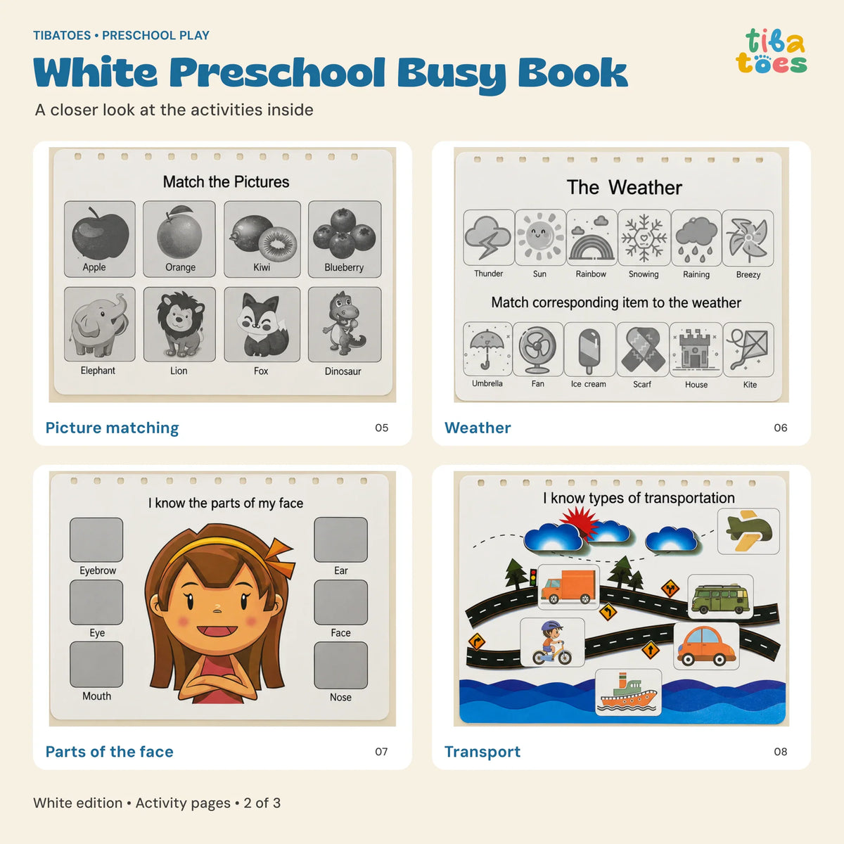 GentlePath Montessori Busy Book | Engaging Learning Activity for Toddlers