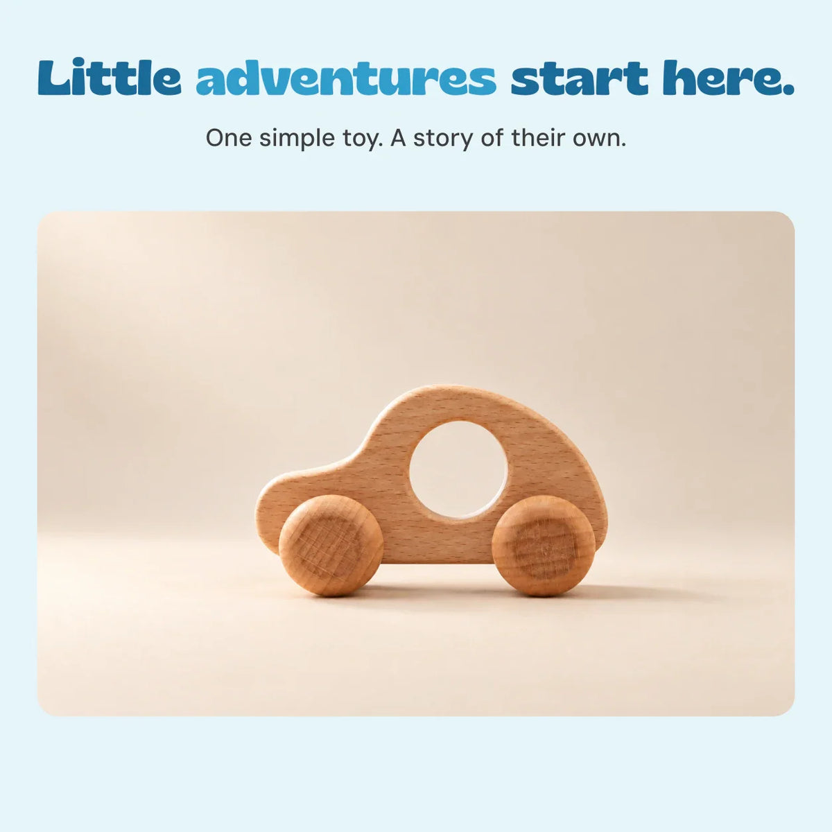 Whimsical Wheels Wooden Push Toys | Toddler Vehicle & Dinosaur Set