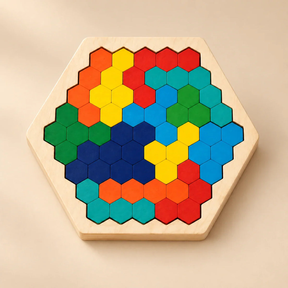 Gentle Meadow Wooden Tangram Puzzle Board | Engaging Educational Toy
