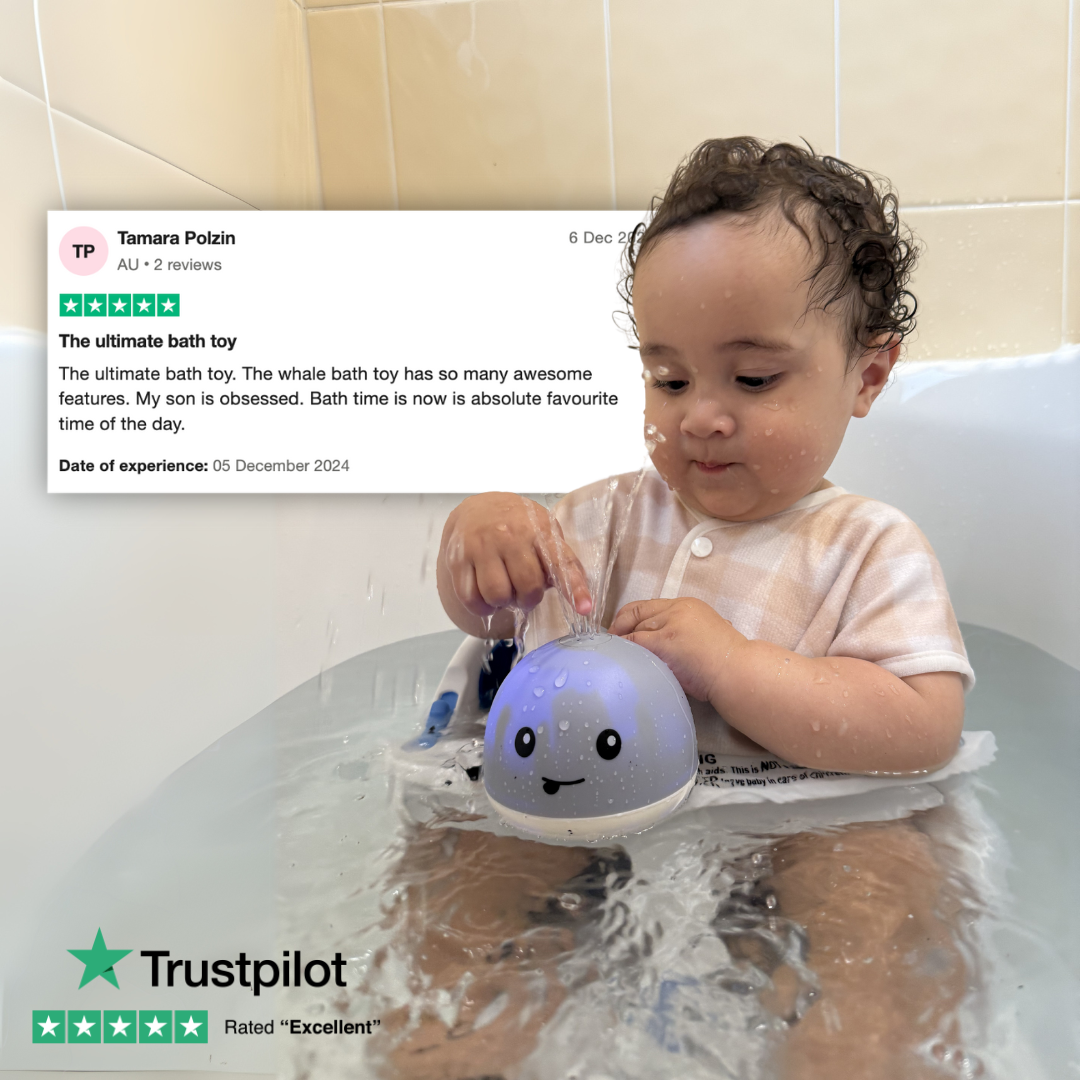 Baby Bisou Whale Bath Toy