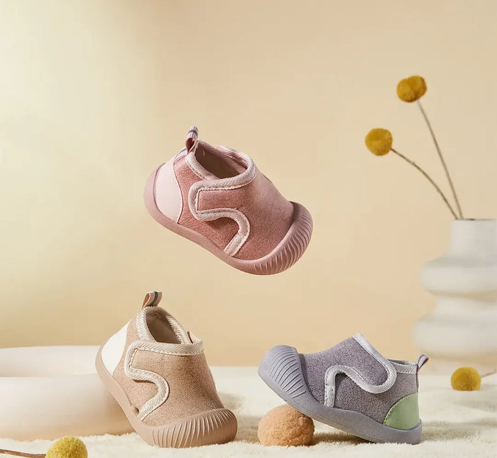Three soft sole baby shoes