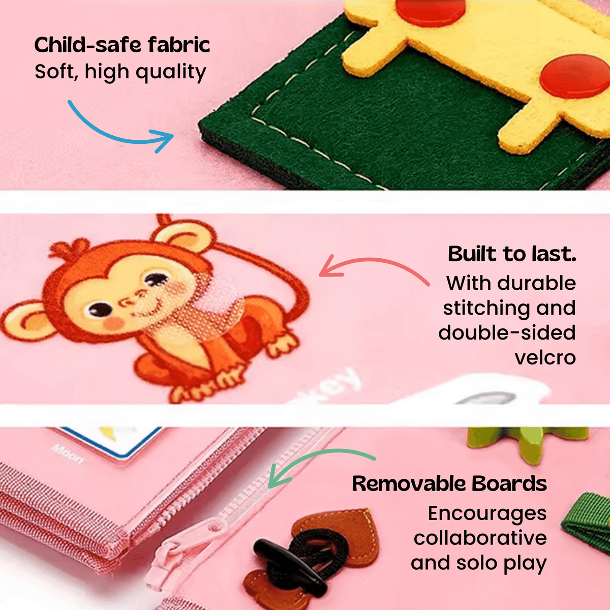 GentlePath Montessori Busy Board | Engaging Learning Toy for Toddlers