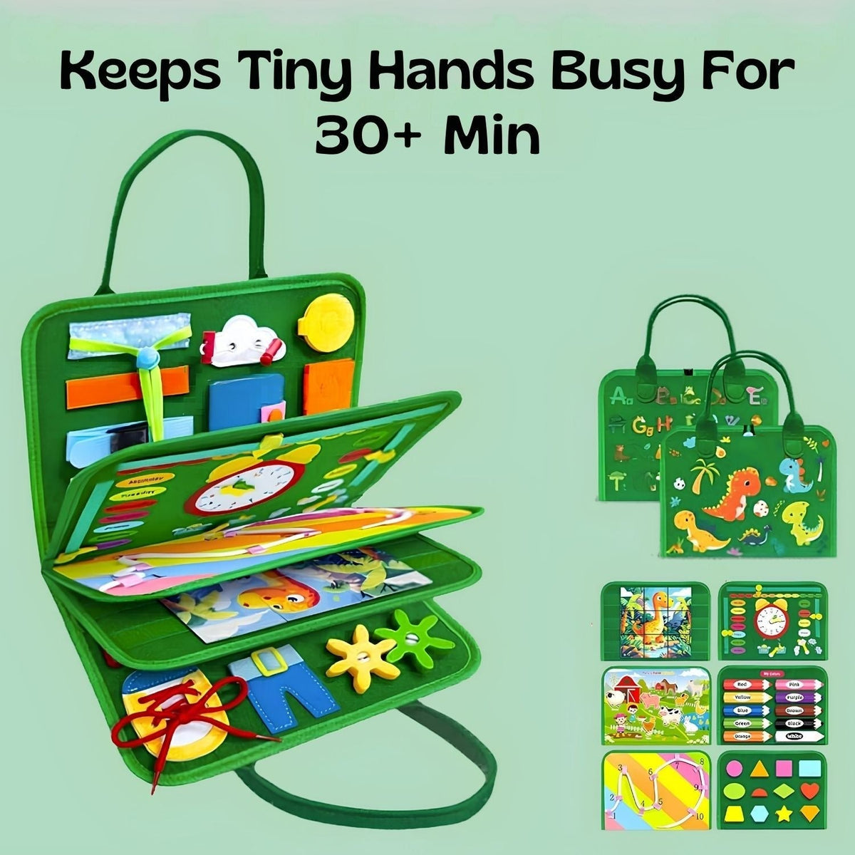 GentlePath Montessori Busy Board | Engaging Learning Toy for Toddlers