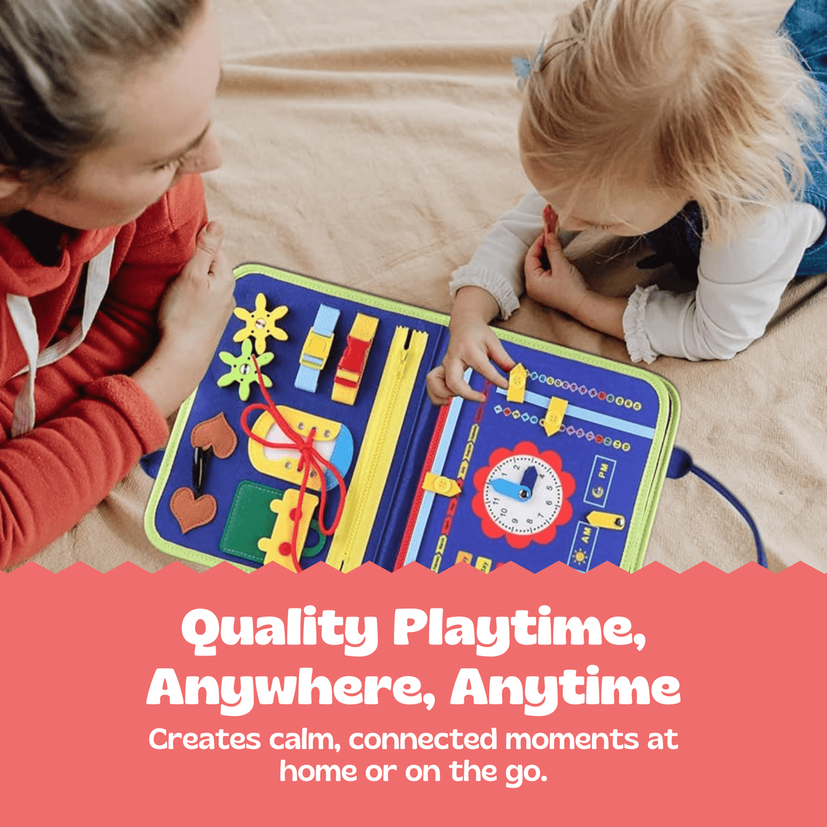 GentlePath Montessori Busy Board | Engaging Learning Toy for Toddlers