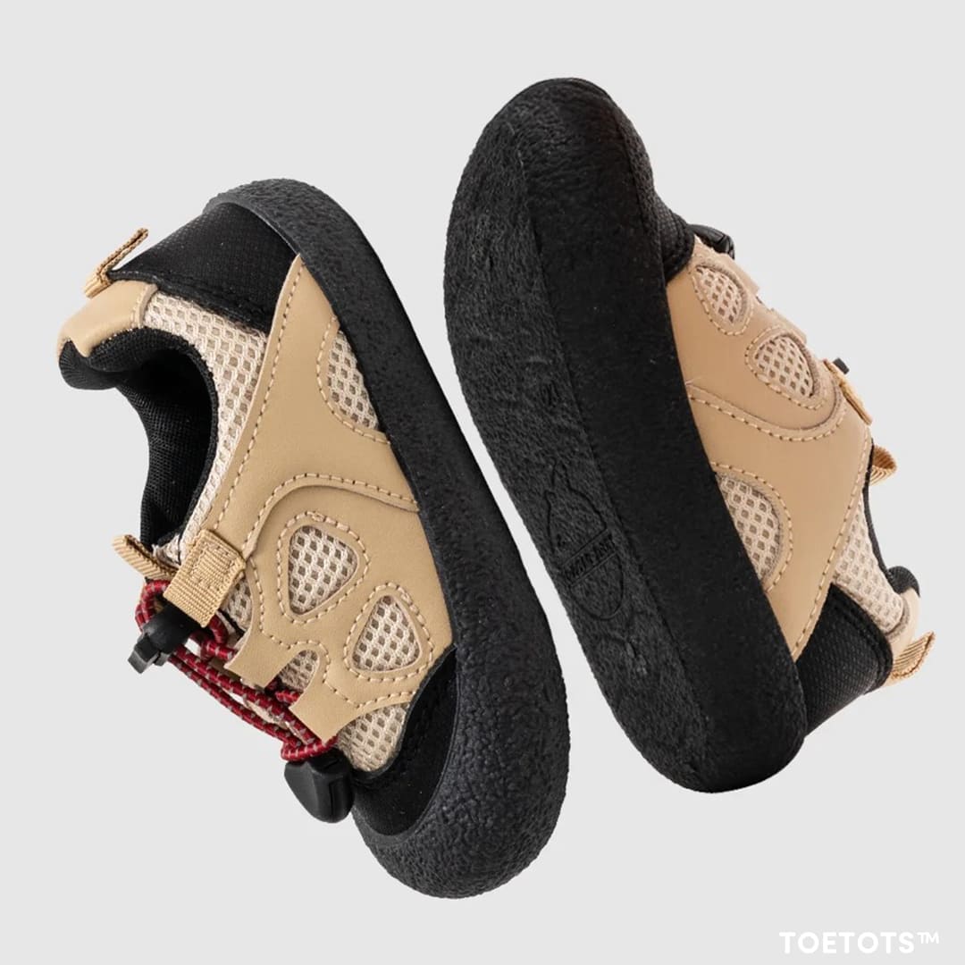 TerraStride Toddler Sneakers Grey | Lightweight Non-Slip Baby Shoes