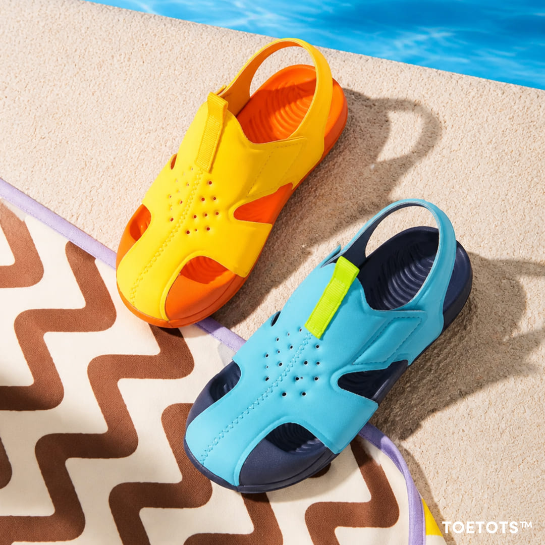 Seaside Breeze Toddler Sandals Aqua | Lightweight Non-Slip Footwear