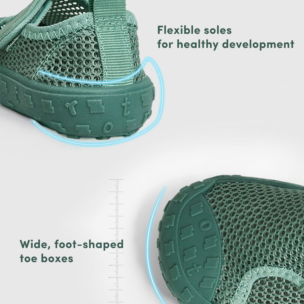 GentleStride Baby Sneakers Grey | Lightweight Non-Slip First Walking Shoes