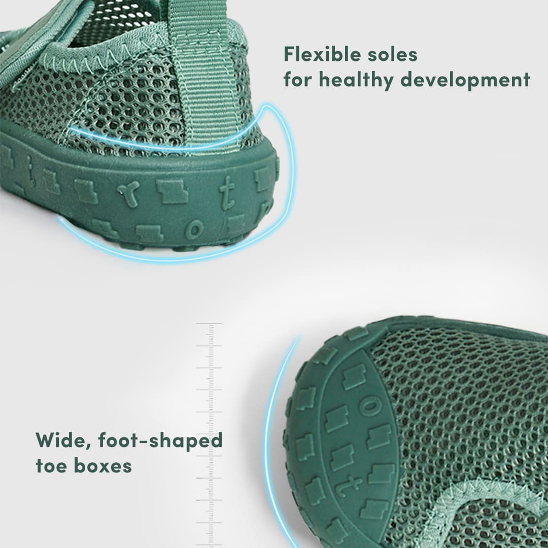 GentleStride Baby Sneakers Grey | Lightweight Non-Slip First Walking Shoes