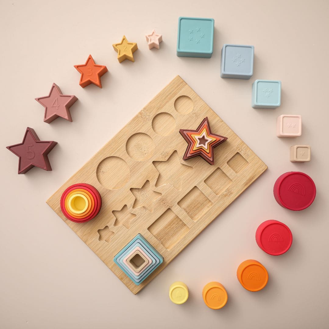 Gentle Curves Silicone Learning Kit | Soft Shapes Educational Toys