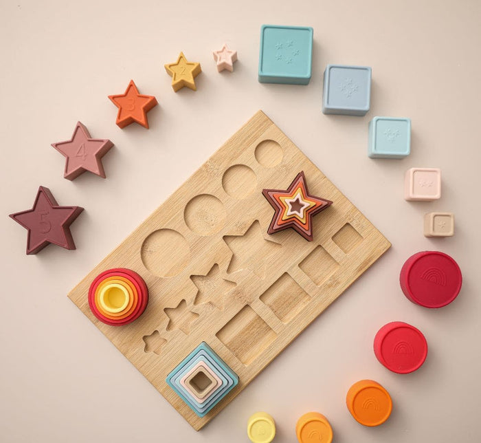 Gentle Curves Silicone Learning Kit | Soft Shapes Educational Toys
