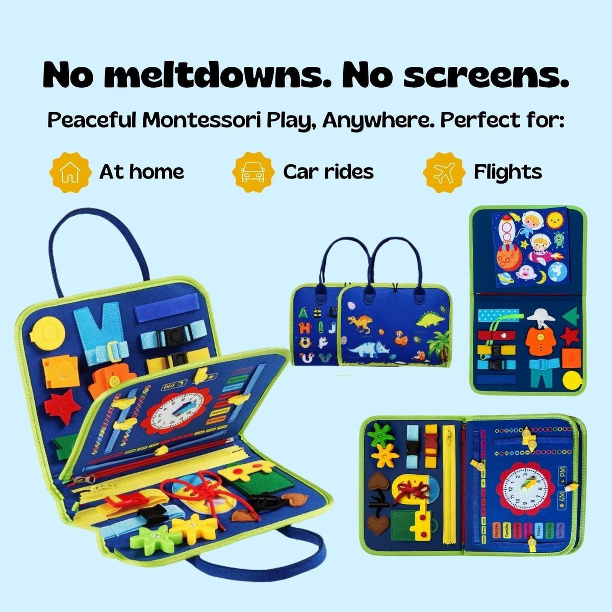 GentlePath Montessori Busy Board | Engaging Learning Toy for Toddlers