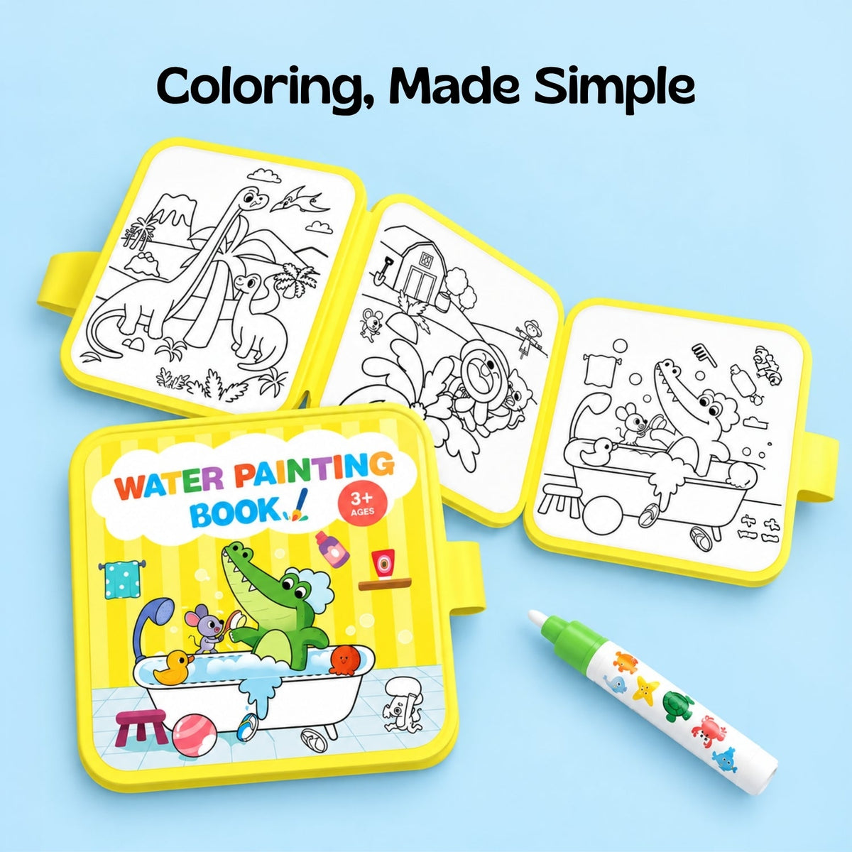 AquaWhimsy Water Coloring Book | Creative Fun for Toddlers