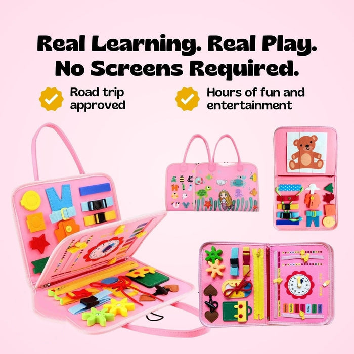 GentlePath Montessori Busy Board | Engaging Learning Toy for Toddlers