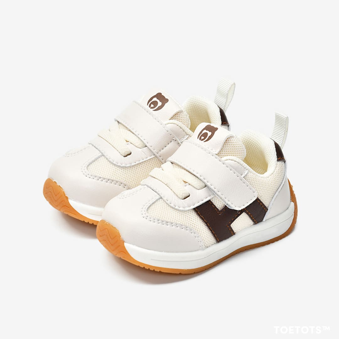 GentleStride Baby Sneakers Grey | Breathable Soft Sole First Walking Shoes