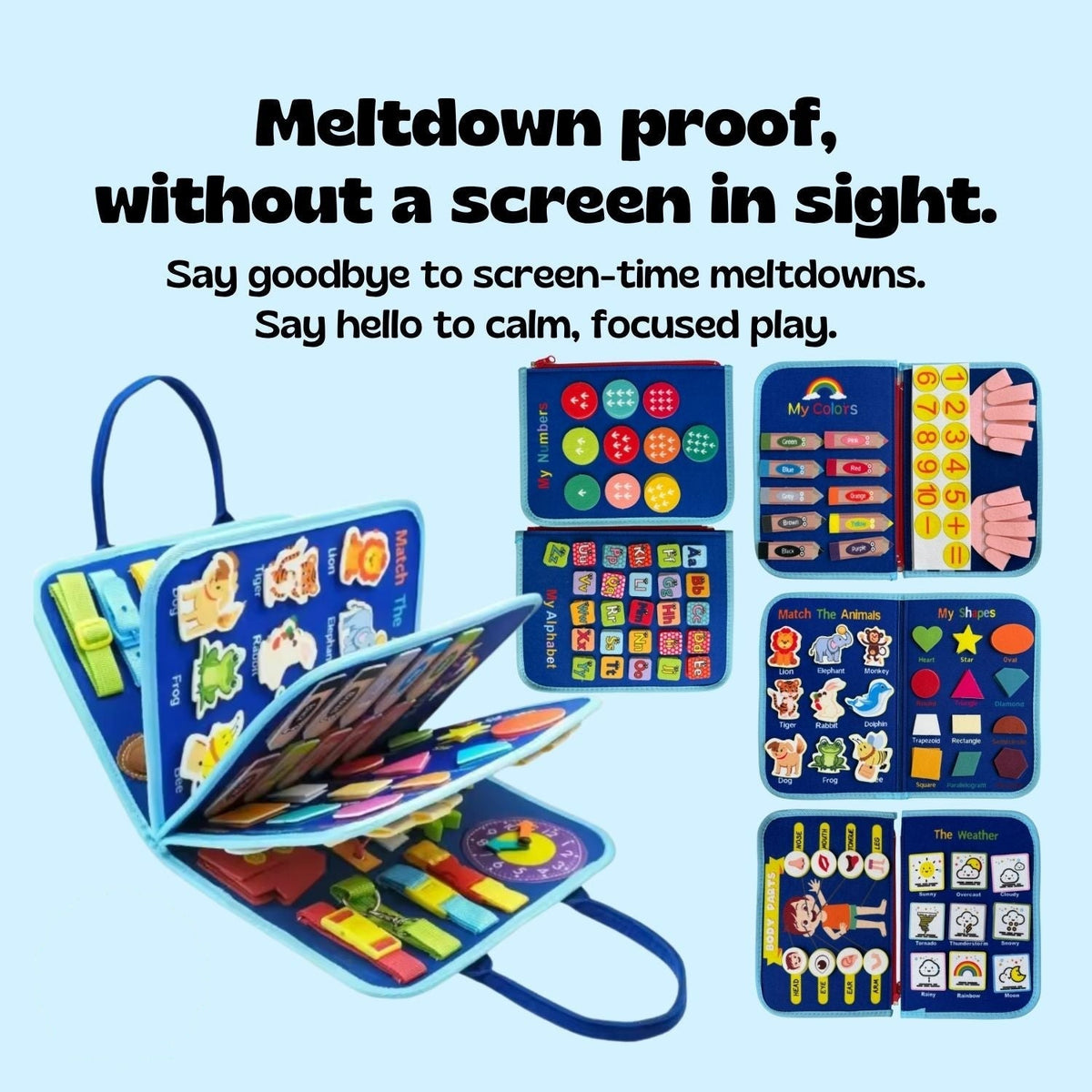 GentlePath Montessori Busy Board | Engaging Learning Toy for Toddlers